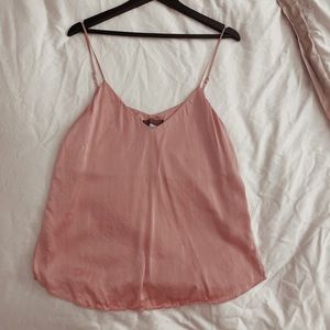 Baby Pink Satin Cami